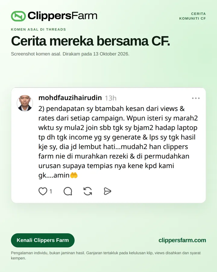Threads comment from mohdfauzihairudin